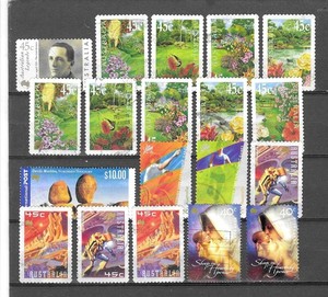 Australia - 19 diff used from 2000 (incl #1846 - $10 high value)