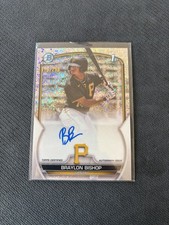 2023 Bowman-Chrome Prospect Autographs Braylon Bishop Speckle Refractor /299