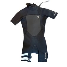 Hurley Fusion 202 Youth Shorty Wetsuit Size 12 Swim Surf Neoprene Back Zipper