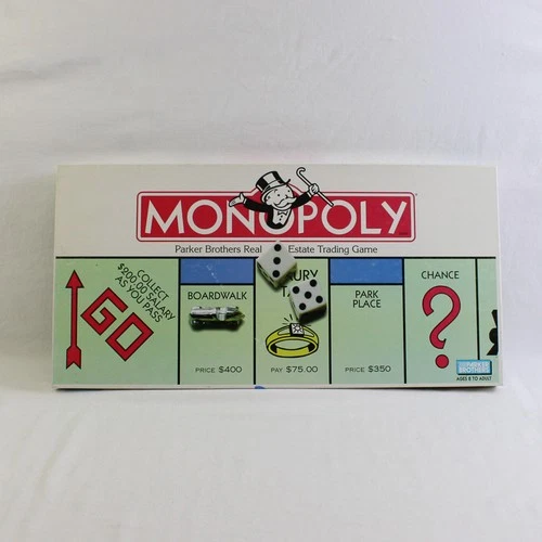 Vintage 1996 Parker Brothers Monopoly Board Game Complete Number 0009