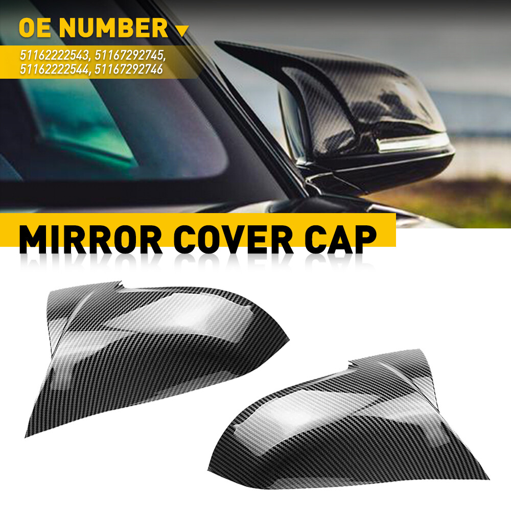 Gloss Black Replace Side Wing Mirror Cover FOR BMW F32 F33 F36 F87 M2 428I 435I
