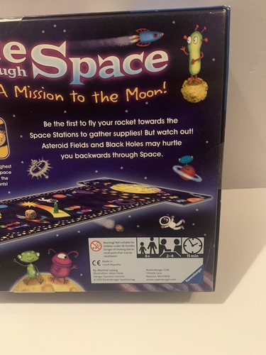Race Through Space A Mission to the Moon 2012 Board Game Ravensburger Complete - Picture 3 of 8