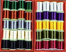 40 Spools Fly Tying Floss Silk Thread  (4 Spools each in 10 colors) COMBO 1