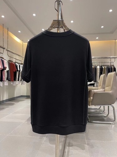 z)e)g)n)a Men's solid color round neck thick base T-shirt - Picture 22 of 23