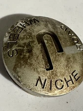 2 1/8 NICHE ROAD WHEELS 11080 CUSTOM ALLOY RIM SCREW ON CHROME CENTER CAP #2E-8