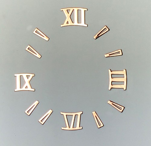 Watch Dial Hour Marker Small ROMAN Numbers Numerals 2.75mm Dots Parts Repair - 第 1/1 張圖片