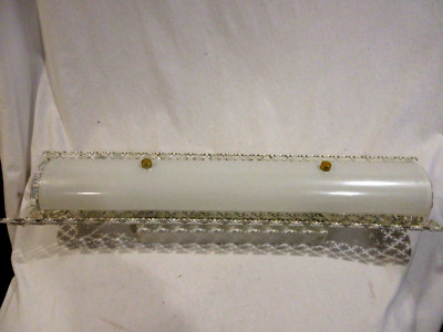 Mid Century Imperialites C72236 Bathroom Vanity Light Fixture Glass Shade/Metal