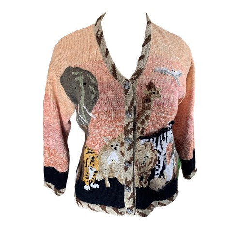 Maglione maglia vintage Animal Storybook taglia 3XL - Foto 15 di 24