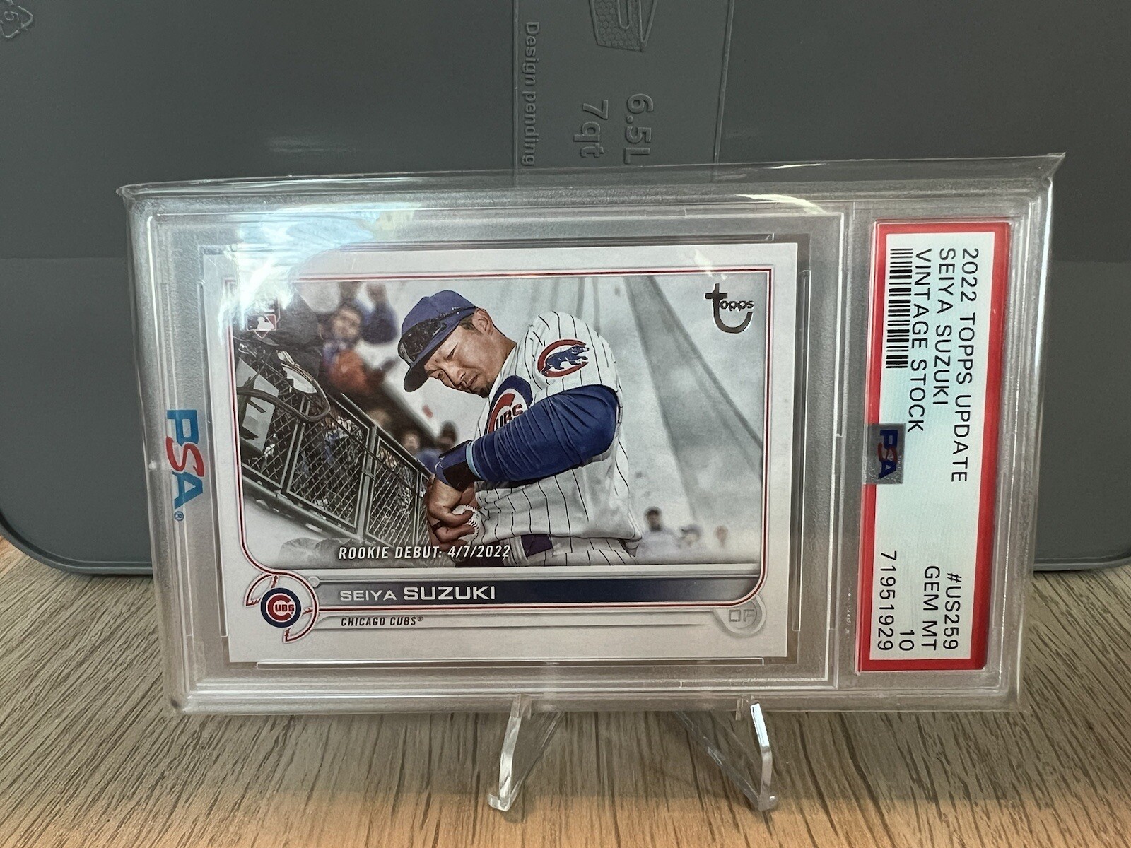 Seiya Suzuki 2022 Topps Update RC #US259 Vintage Stock PSA 10 /99 Chicago Cubs