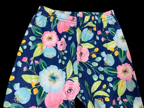Exclusive Of Decoration Girls Floral Print Ruffle Bottoms Pants XS 12-18M - Picture 2 of 9
