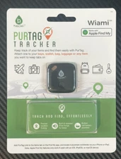 Pursonic Purtag Tracker Black Water Resistant Built In Speakers iOS Compatible
