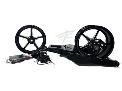 360 OSD FAT TIRE KIT BLACK CONTRAST ALL STAR WHEELS 12-25 KAWASAKI