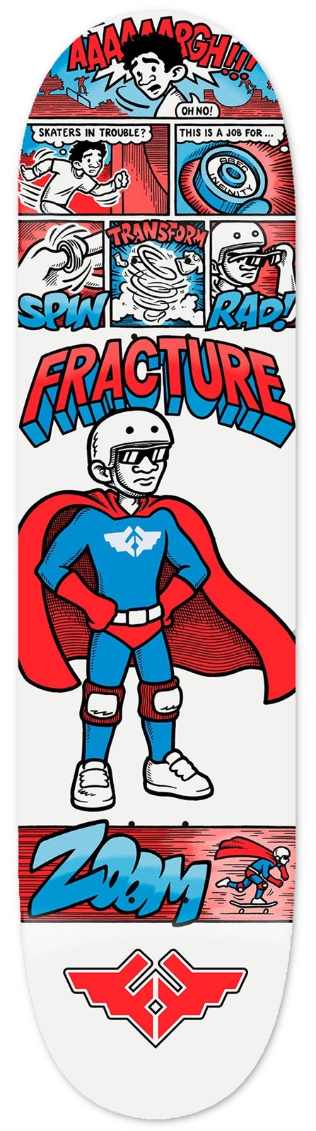 Fracture x Jon Horner Fracture Man Skateboard Deck - 8.0""