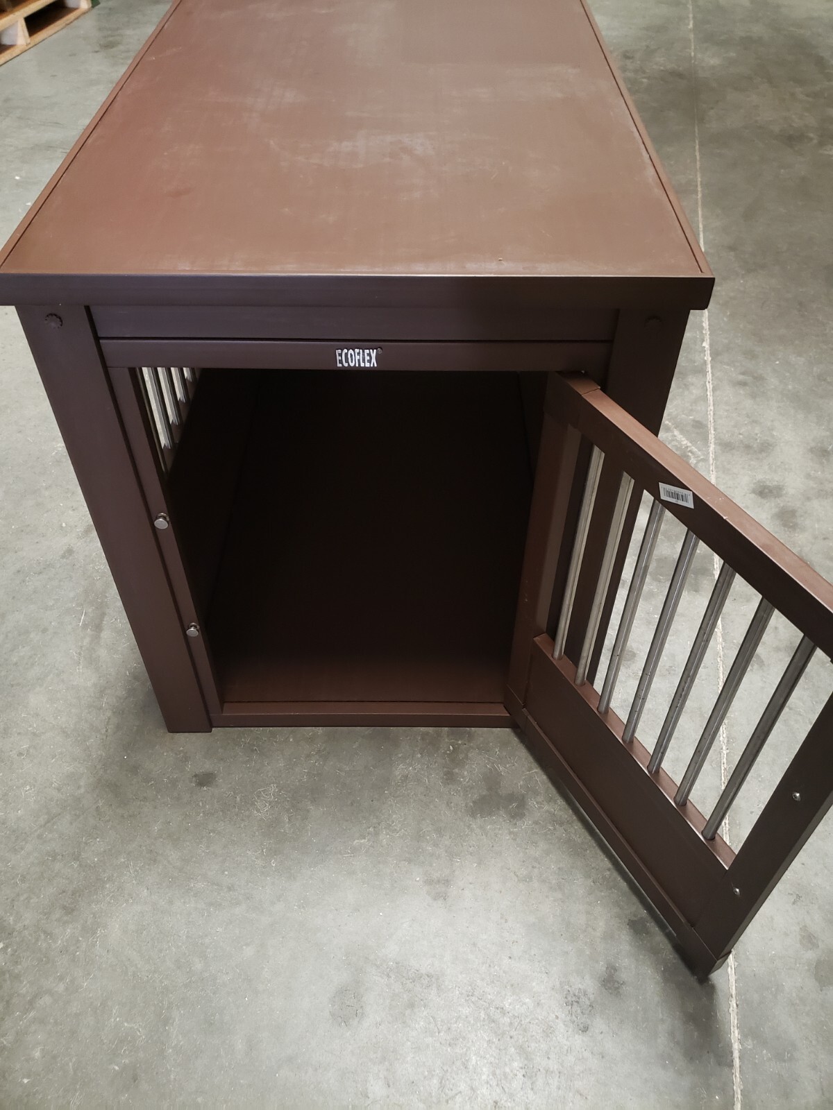 Dog Crate End Table Dog House Furniture Kennel Pet Cage Wooden Indoor