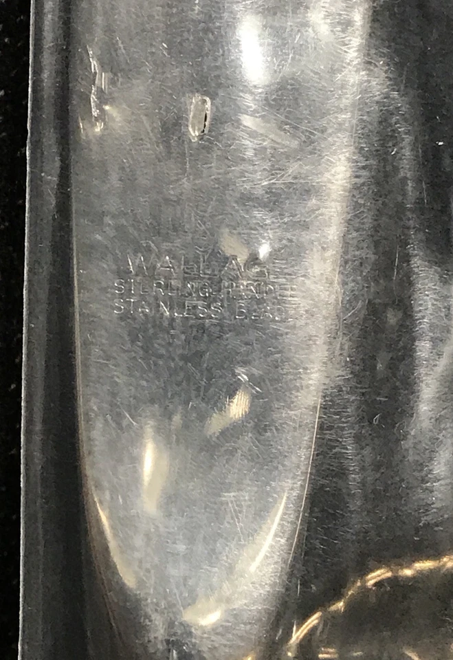 Столовые приборы из чистого серебра - современный запечатанный колониальный нож Wallace Grand - Изображение 3 из 3