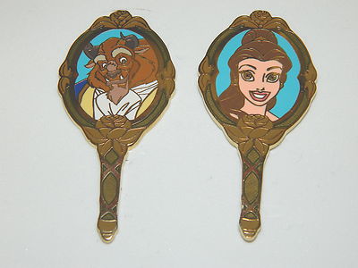 Beauty and the Beast Disney Auctions DA SET OF MAGIC MIRROR Pins LE 500 ...