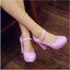 thumbnail 12 - New Womens Vogue Mary Janes Block High Heels Round Toe Lolita Dress Shoes 2-8.5@