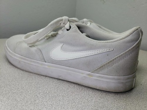 NIKE 921463-110 SB Check Solar White Canvas Skater Womens Shoes Size 8 / 39 - 第 5/6 張圖片