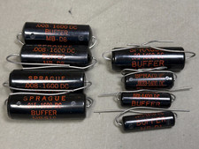8 NOS Vintage Sprague Black Beauty HiFi / Amplifier Filter Capacitors 1600VDC