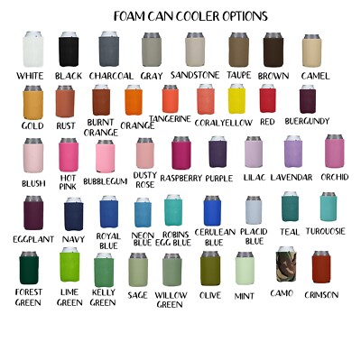 Personalized Vintage Birthday Party Favor Retro Brithday Can Cooler Koozie