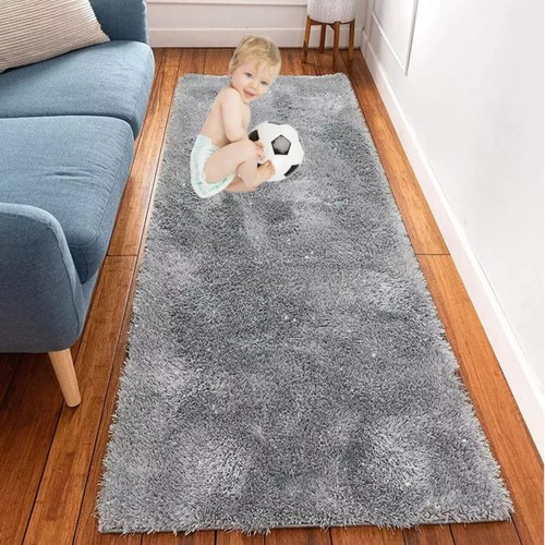 Fluffy Shaggy Area Rug Bedroom Living Room Carpets Hallway Runner Rug Floor Mats - Picture 43 of 56
