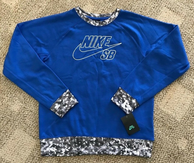 royal blue nike crewneck sweatshirt
