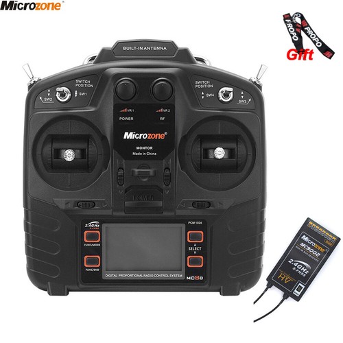 Microzone MC8B 2.4G 8CH Remote Control Transmitter & MC9002 CH Receiver Radio - Afbeelding 1 van 9