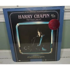 CBS Video HARRY CHAPIN THE FINAL CONCERT RCA SelectaVision CED Rare Videodisc