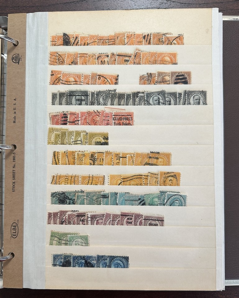 US Postage Stamp 8 x Stock Books, 1000's of Stamps Used/Duplicates eBay