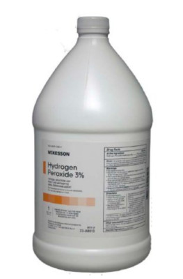 2 count Mckesson Hydrogen Peroxide 2x 1 Gallon Solution Bottles - FREE SHIPPING