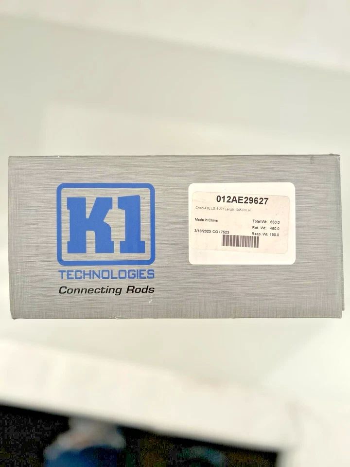 Conjunto de vara de conexão K1 para Chevy 4.8L LS - 6.275" comprimento, pino 0,945" - Imagem 2 de 2