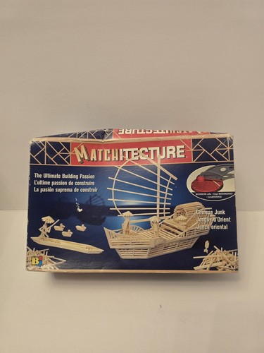 Matchitecture Chinese Junk Boat #6643 Construct Matchstick Model Toy Jouets Toys - Picture 1 of 3