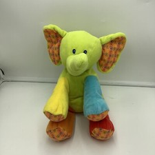 First Impressions Elephant Plush Stuffed Animal 11" Toy Sewn Eyes Soft Toy
