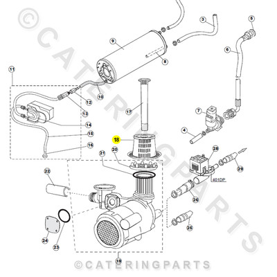 139321-744 Hobart Dishwasher & Glass Washer Drain Basket Filter