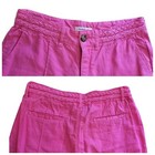 NWT $99 Habitual Pink Flambe Pintuck Flared Linen Cotton Blend Pants - Sz 6/28 — photo 5