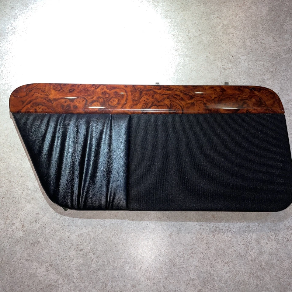 Juego de cubierta de altavoz trasero Mercury Cougar Ford TBird 1989 1993 grano de madera y negro Foto 3 de 4