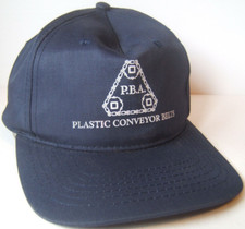 PBA Plastic Conveyor Belts Hat Dark Blue Snapback Baseball Cap