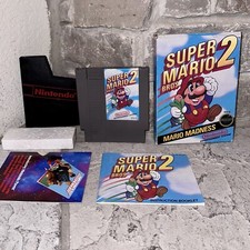Tested NES Super Mario Bros 2 CIB Complete Black Circle Seal Box Manual Brothers