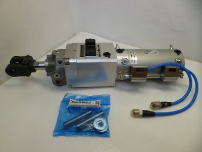 SMC CLK2PA63-75-DCL544AL PNEUMATIC CLAMP CYLINDER W/PNEU. BRAKE 145 PSI. NOS