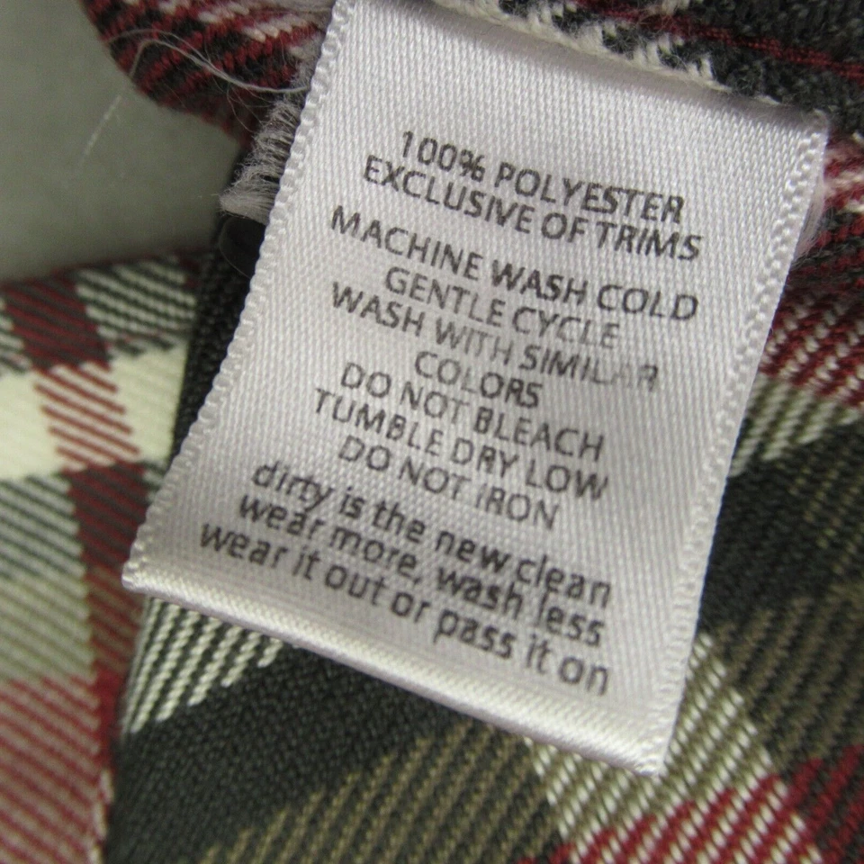 Horney Toad Shirt Mens Medium Long Sleeve Button Front Plaid Pockets - Image 4 of 4