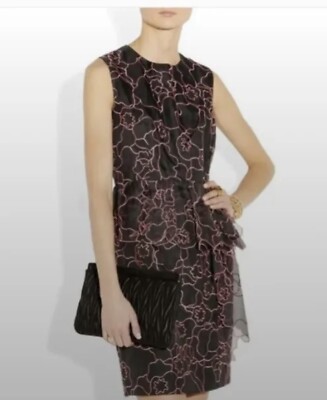 NWT DIANE VON FURSTENBERG Leni Interlace Sleeveless Dress ,size 4, 100% silk