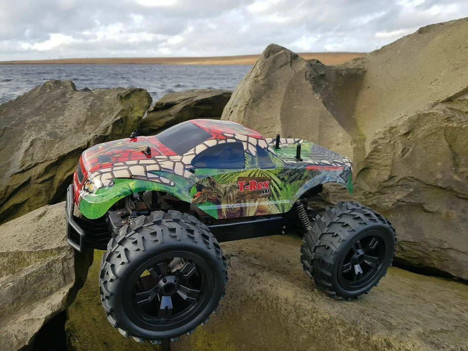 T-REX Monster Truck 2.4GZ Off Road Radio Remote Control Car 1/10 SPEED 20km/h - Image 3 of 4