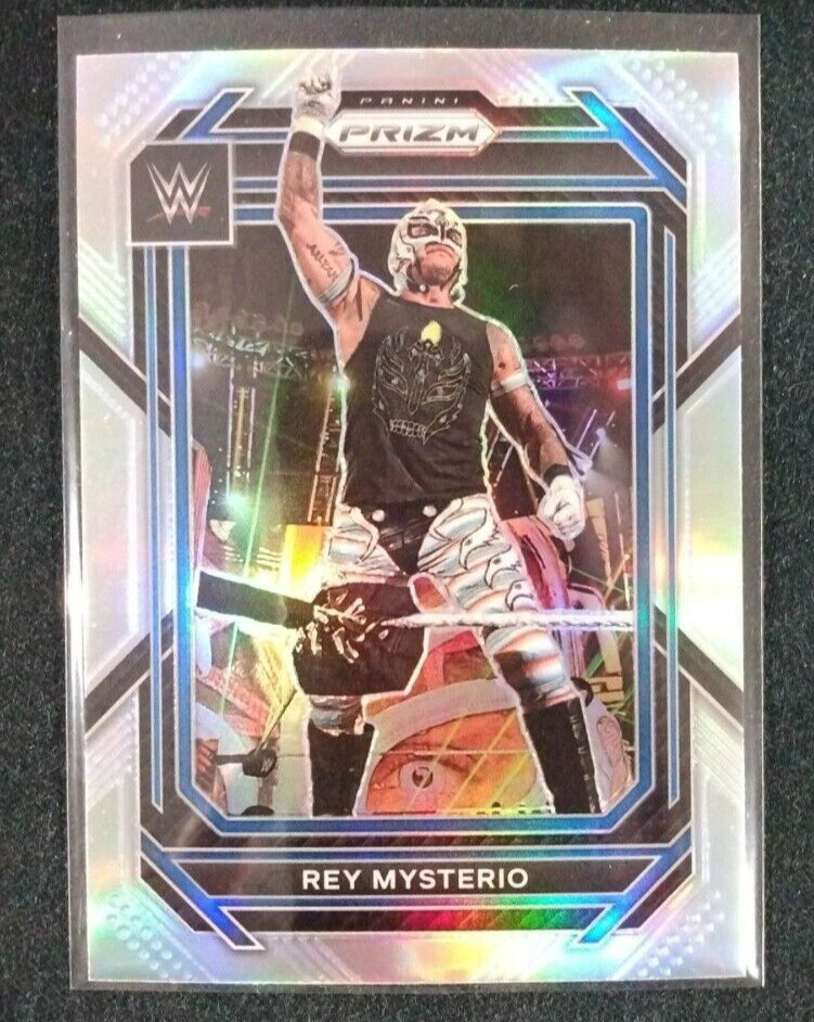 2023 WWE Panini Prizm Rey Mysterio Silver Prizm Refractor SP #112 MINT HOF