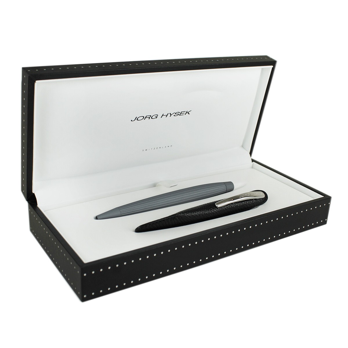 Jorg Hysek Gray Twist Action Ballpoint Pen with Pen Case | eBay