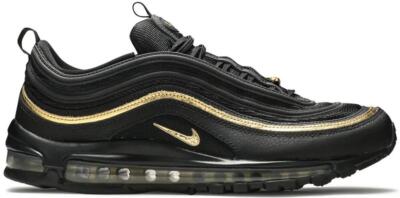 Nike Air Max 97 Black Metallic Gold Size 11.5