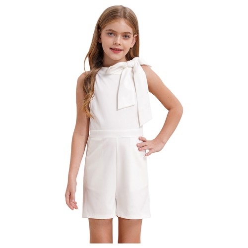 Girls Lace Sequin Romper Maxi Party Pageant Formal Graduation Jumpsuit Dress - Picture 13 of 78
