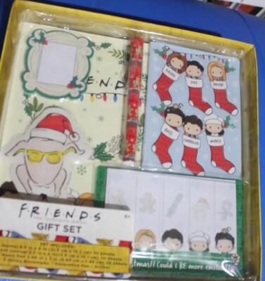 Friends TV Show Christmas Themed Stationary Gift Set Journal, Bookmarks Memo pad