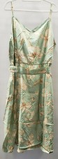 Ava & Viv Womens Strap Sundress Wise Green Floral Lined Bodice size 3X nwt