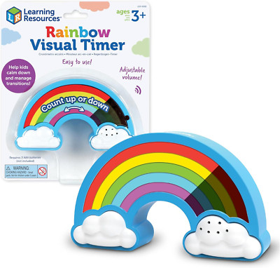 Rainbow Visual Timer, 1 Piece, Ages 3+, Teacher Resources, School Supplies fo...