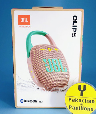 JBL CLIP 5 Pink Portable Compact Speaker Bluetooth